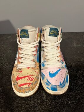 Nike SB Dunk High x Thomas Campbell 
“What The” 2017 Rare Size 7.5 M
